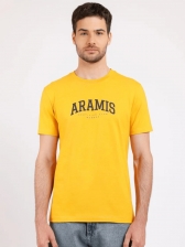 Camiseta Aramis Masculina Regular College Club - Amarela