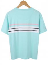 Camiseta Masculina Aleatory Listrada Original - Azul