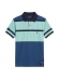 Camiseta Masculina Polo Aleatory Listrada Original - Azul