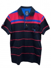 Camiseta Polo Aleatory Listrada Masculino Original - Azul