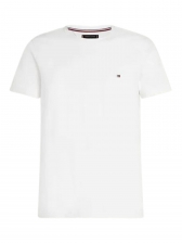 Camiseta Tommy Hilfiger Básica Masculina Gola Careca - Branco