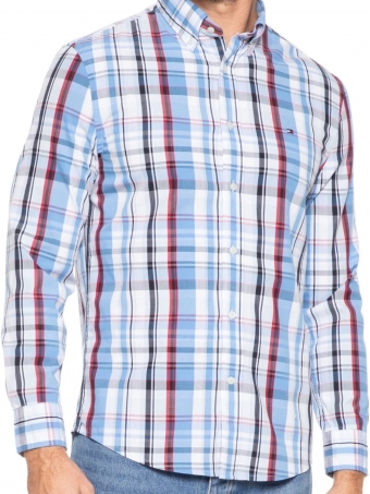 Camisa Manga Longa Tommy Hilfiger Xadrez Regular Fit Original
