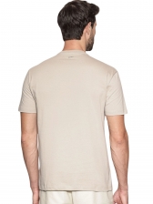 Camiseta basica masculino aramis regular lisa - Palha