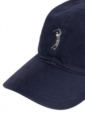 Boné Original Sarja Logo Bordado Cavalinho Aba Curva Aleatory - Marinho