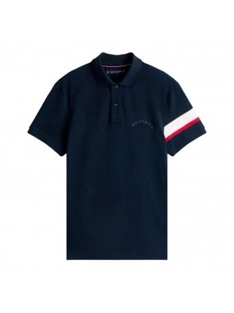 Camiseta Polo Tommy Hilfiger Manga Global Srtipe Big