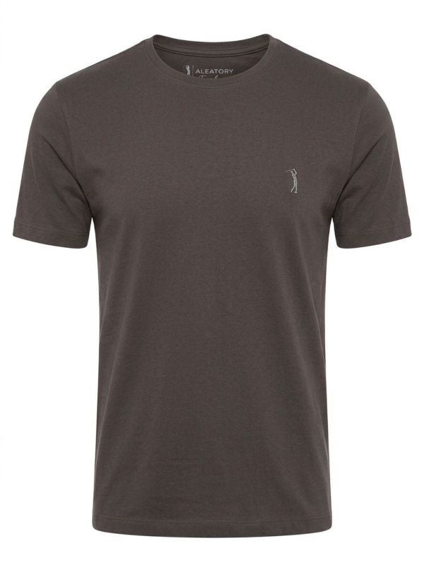 Camiseta Aleatory Lisa Algodao Peruano Original - Cinza