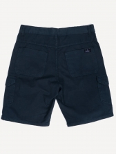 Bermuda Masculina Aleatory Sarja Lisa Cargo Casual Marinho