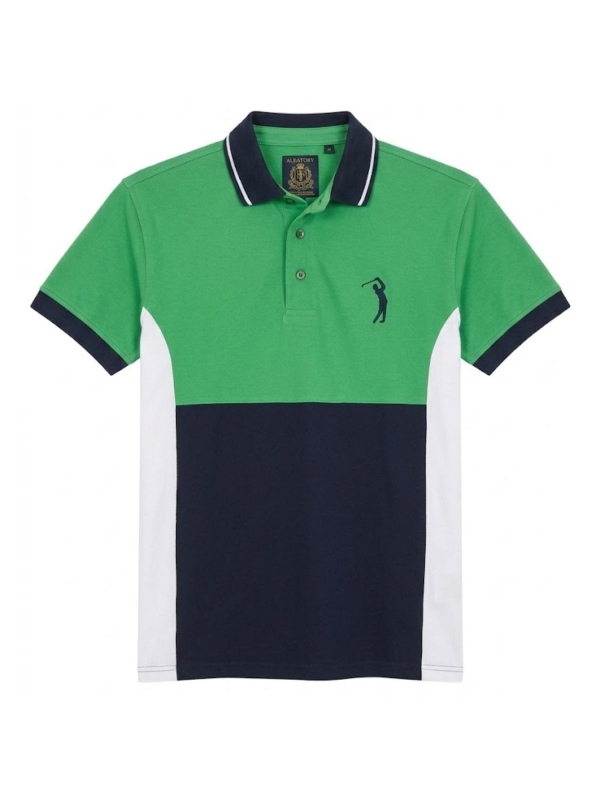 Camiseta Masculina Polo Aleatory Listrada Original - Verde