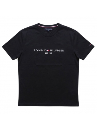 Camiseta Masculina Basica Logo Bordada Tommy Hilfiger Original