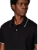 Camiseta Masculina Polo Básica Preta Aramis Regular Frisos - Preto