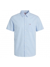Camisa Masculina Classica Manga Curta Tommy Jeans Original - Azul