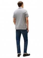 Camiseta Polo Tommy Hilfiger Regular Cotton - Cinza Mescla