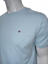 Camiseta Tommy Hilfiger Básica Masculina Gola Careca - Azul Bebe