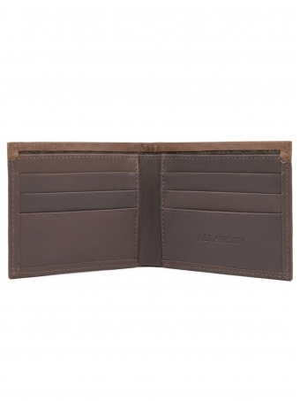 Carteira Masculina Aleatory em Couro Legítimo Slim Bicolor