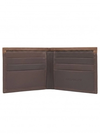 Carteira Masculina Aleatory em Couro Legítimo Slim Bicolor