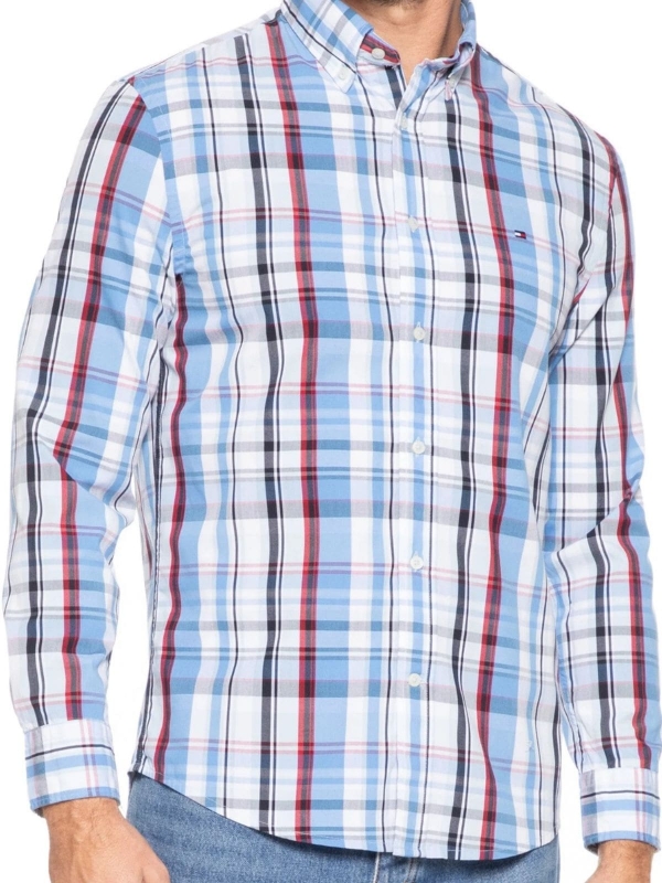 Camisa Manga Longa Tommy Hilfiger Xadrez Regular Fit