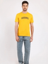 Camiseta Aramis Masculina Regular College Club - Amarela