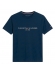 Camiseta Masculina Basica Logo Bordada Tommy Hilfiger Original - Marinho