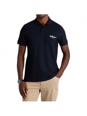 Camiseta Polo Tommy HIlfiger Logo Cursivo Regulat Fit