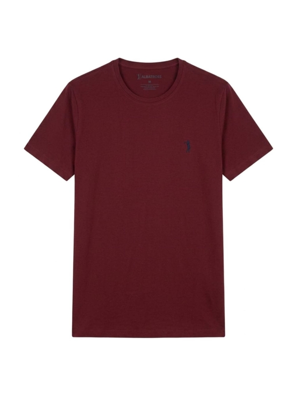 Camiseta Masculina Basica Aleatory Original - Vinho