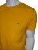 Camiseta Tommy Hilfiger Básica Masculina Gola Careca - Mostarda