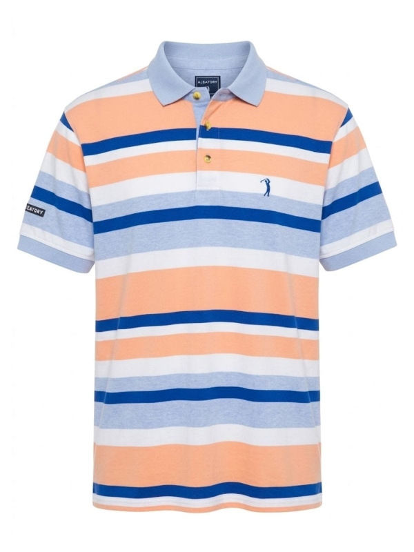 Camiseta Listrada Aleatory Polo Masculino Original