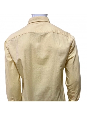 Camisa Manga Longa Tommy Hilfiger Custom Fit Amarela Original