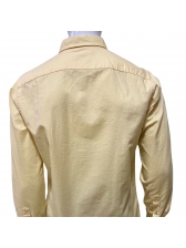 Camisa Manga Longa Tommy Hilfiger Custom Fit Amarela Original