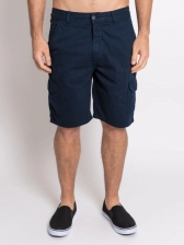 Bermuda Masculina Aleatory Sarja Lisa Cargo Casual Marinho