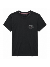 Camiseta Masculina Tommy Hilfiger Logo Estampada Original - Preto