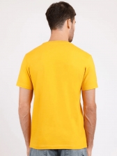 Camiseta Aramis Masculina Regular College Club - Amarela