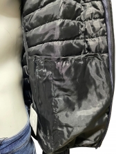 Jaqueta Puffer Logo OGOCHI Sem Capuz Original Masculino - Marinho