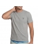 Camiseta Masculina Lisa Aleatory Original Logo Bordado - Cinza Mescla