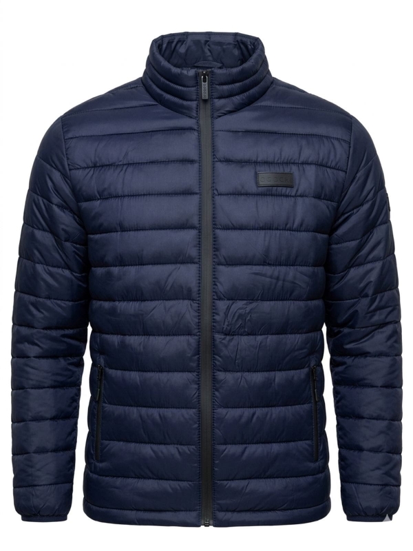 Jaqueta Puffer Logo OGOCHI Sem Capuz Original Masculino - Marinho