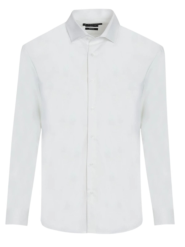 Camisa Masculina Slim Tricoline Stretch Aramis Original - Branco