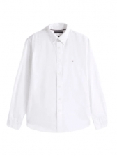 Camisa Manga Longa Tommy Hilfiger Thflex Regular Fit - Branca