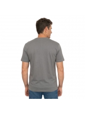Camiseta Masculina Basica Aleatory Original - Cinza Escuro