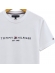 Camiseta Masculina Basica Logo Bordada Tommy Hilfiger Original - Branco