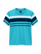 Camiseta Masculina Listrada Aleatory Regular Original - Verde