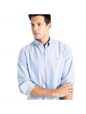 Camisa Manga Longa Tommy Hilfiger Regular Lisa Original - Azul