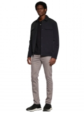 Camiseta Masculina Polo Básica Preta Aramis Regular Frisos - Preto