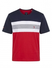 Camiseta Masculina Aleatory Listrada Original - Vermelho