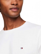 Camiseta Tommy Hilfiger Básica Masculina Gola Careca - Branco
