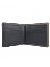 Carteira Aleatory Masculina Couro Legítimo Original - Marrom Preto