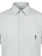 Camisa Manga Curta Aleatory Logo Bordado Com Bolso Original - Branco