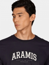 Camiseta Aramis Masculina Regular College Club - marinho