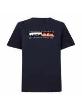 Camiseta Tommy Hilfiger Estampada Blocos de cores - Marinho