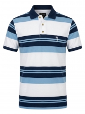 Camiseta Polo Aleatory Listrada Masculino Original - Branco
