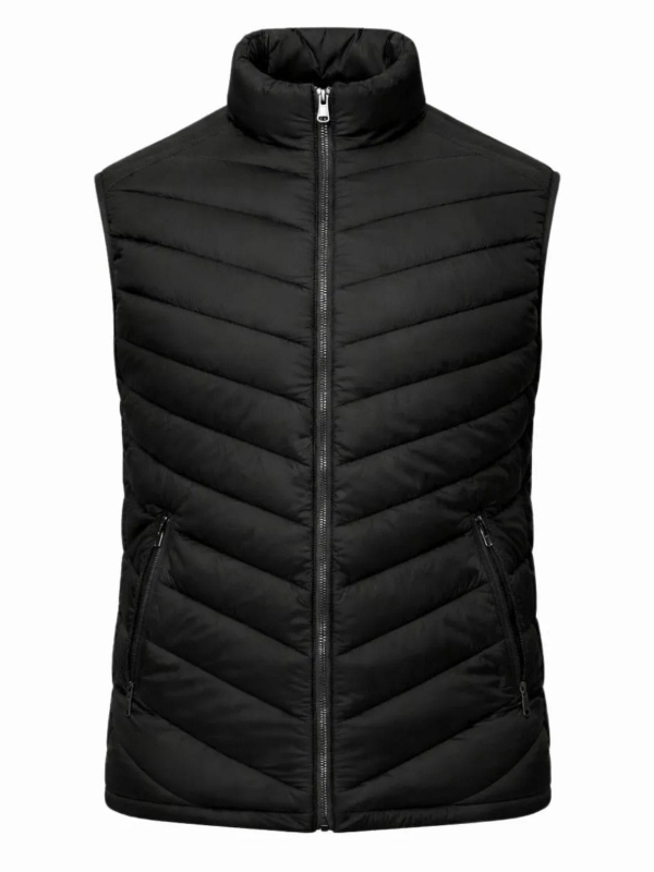 Colete Masculino Puffer Metalasse Preto Crocker Original - Preto