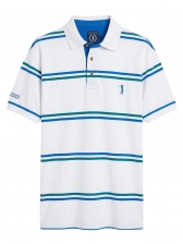 Camiseta Aleatory Polo Listrada Masculino Original - Branco